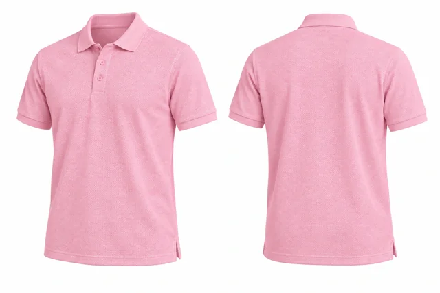 Pastel Pink Short sleeves dry-fit polo
