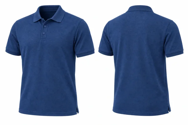 Cobalt Blue Short sleeves dry-fit polo