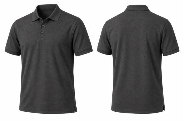 Charcoal B Short sleeves dry-fit polo