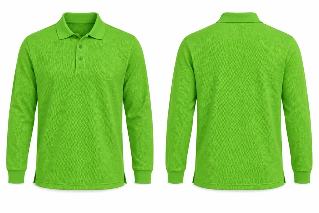 Lime Green Full sleeves dry-fit polo