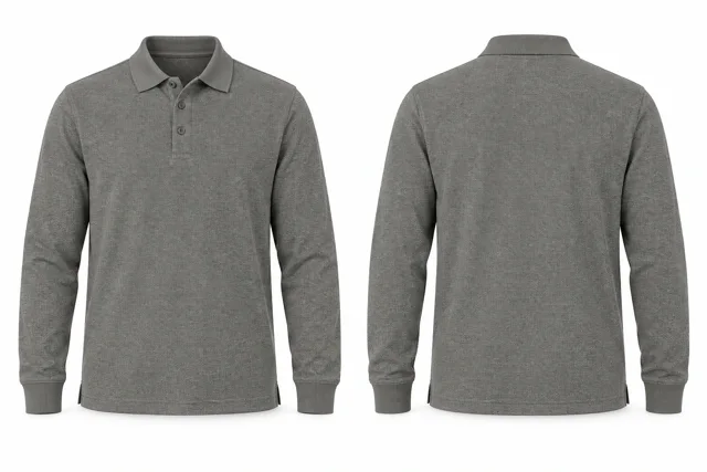 Warm Grey Full sleeves dry-fit polo