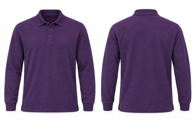 Deep Purple Full sleeves dry-fit polo