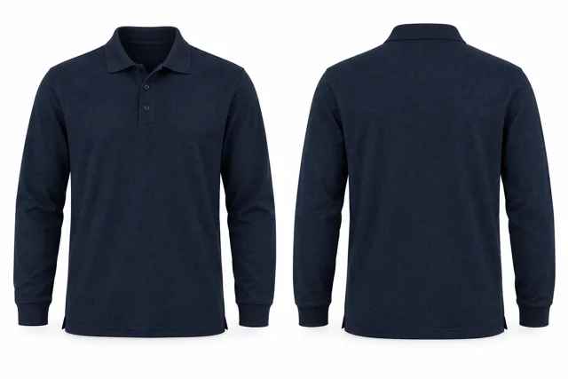 Deep Navy A Full sleeves dry-fit polo