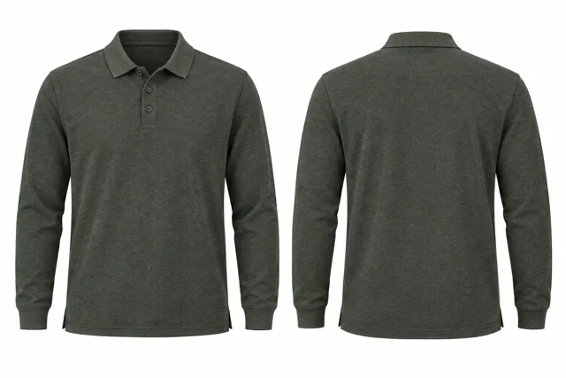 Olive Grey Full sleeves dry-fit polo