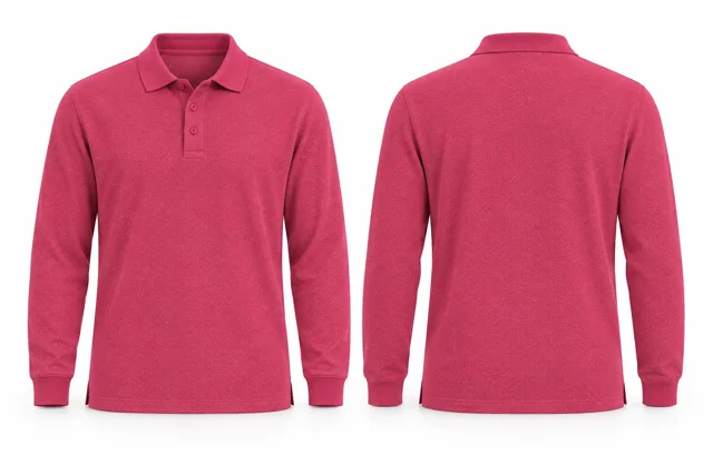 Fuchsia Full sleeves dry-fit polo