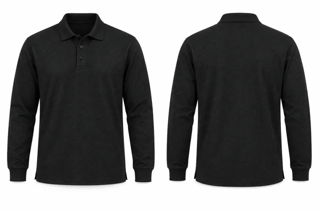 Black A Full sleeves dry-fit polo