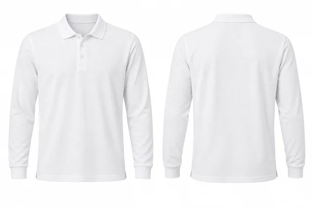 White A Full sleeves dry-fit polo