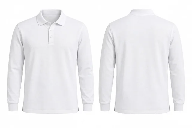 White B Full sleeves dry-fit polo