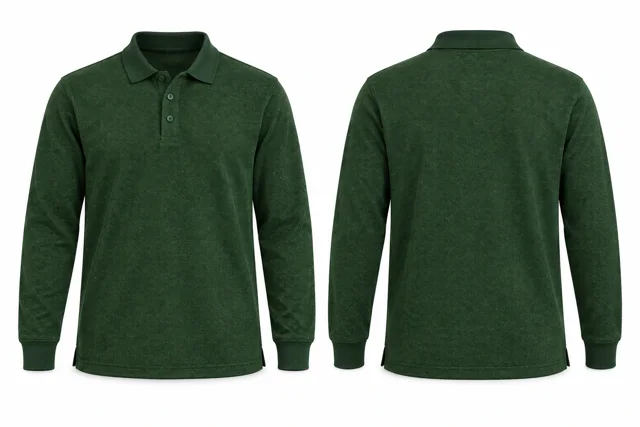 Forest Green Full sleeves dry-fit polo