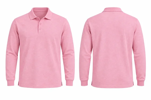 Pastel Pink Full sleeves dry-fit polo