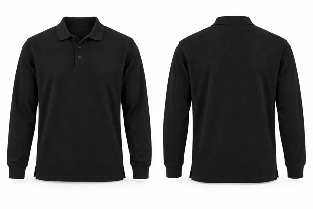 Black B Full sleeves dry-fit polo