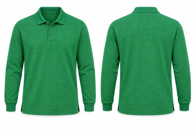 Emerald Green Full sleeves dry-fit polo