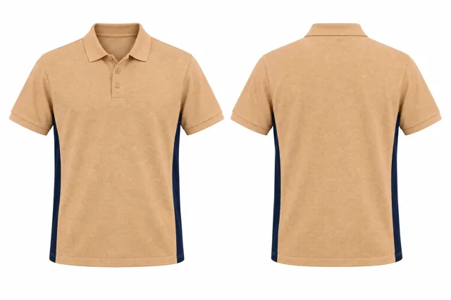 Peach Beige Side panels dry-fit polo