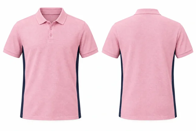 Pastel Pink Side panels dry-fit polo