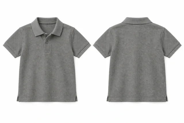 Warm Grey Kids dry-fit polo