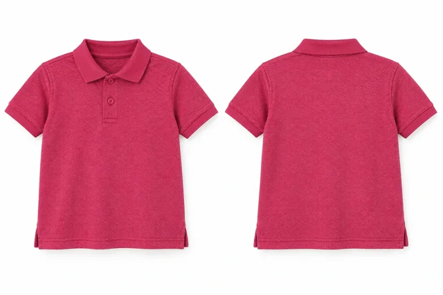 Fuchsia Kids dry-fit polo