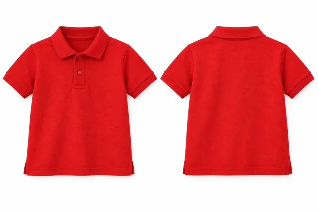 Scarlet Red Kids dry-fit polo