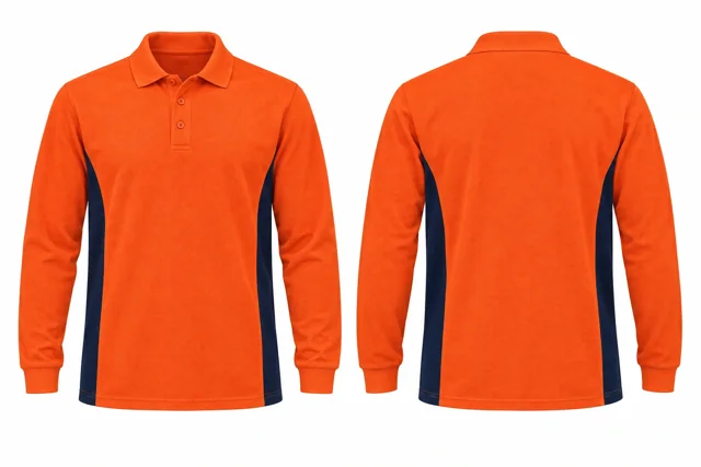 Bright Orange Professional uniforms dry-fit polo