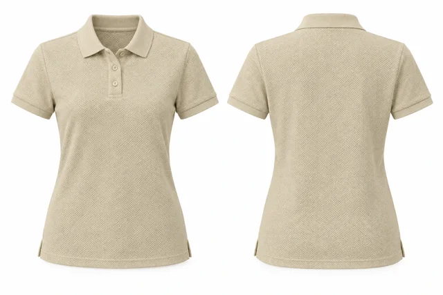 Cream Beige Professional uniforms dry-fit polo