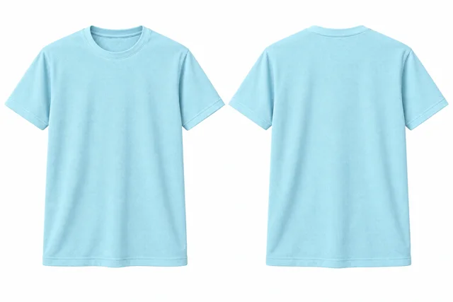 Ice Blue Round neck - short sleeves