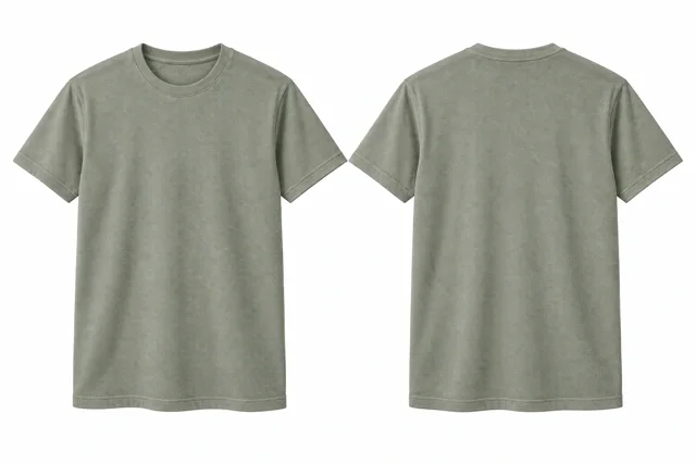 Sage Grey Round neck - short sleeves