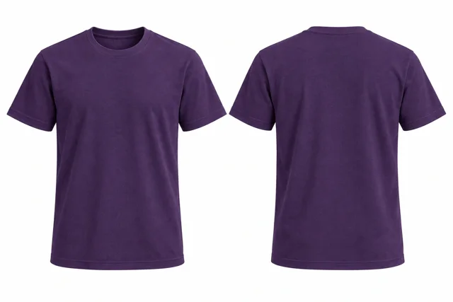 Deep Purple Round neck - short sleeves
