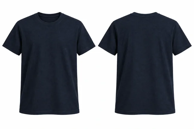 Deep Navy A Round neck - short sleeves