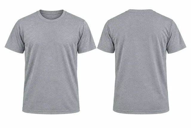 Silver Grey Round neck - short sleeves