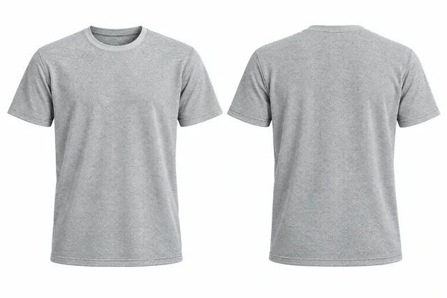 Silver Texture Round neck - short sleeves