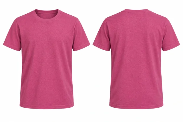 Rose Pink Round neck - short sleeves