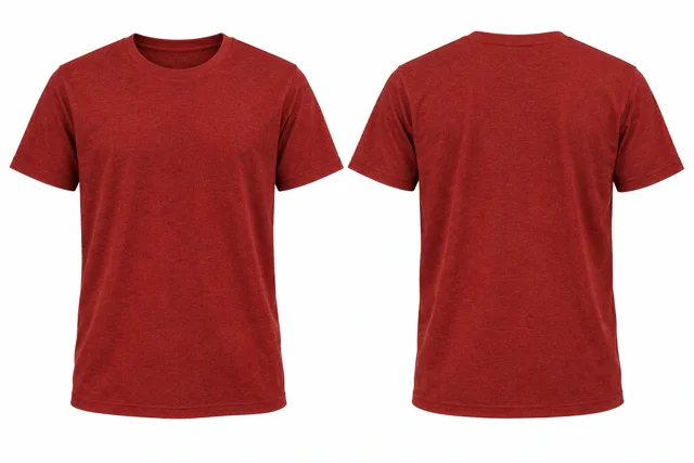 Brick Red Round neck - short sleeves
