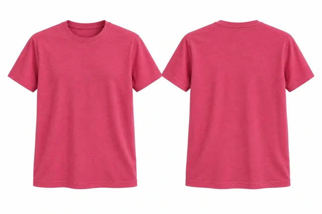 Fuchsia Round neck - short sleeves