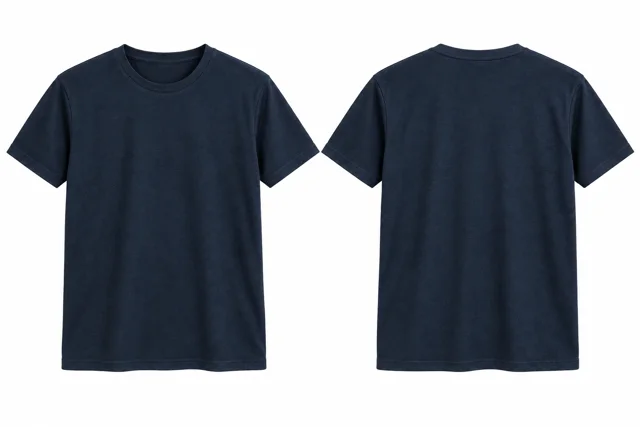 Navy A Round neck - short sleeves