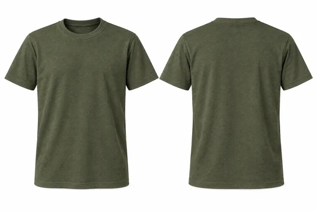 Military Olive Round neck - short sleeves