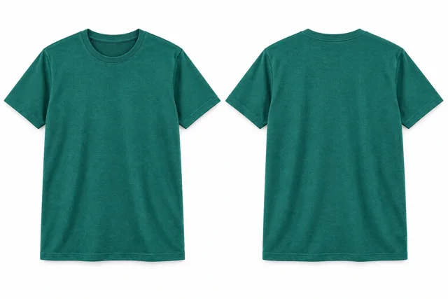 Teal Green Round neck - short sleeves