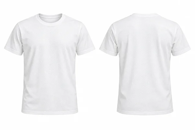 White A Round neck - short sleeves