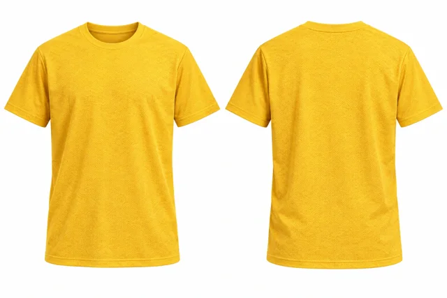 Golden Yellow Round neck - short sleeves