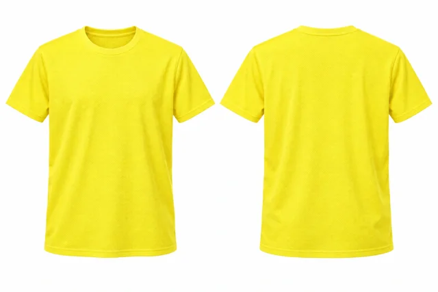 Lemon Yellow Round neck - short sleeves