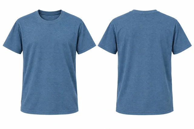 Steel Blue Round neck - short sleeves