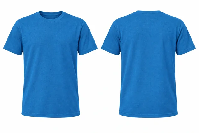 Bright Blue Round neck - short sleeves