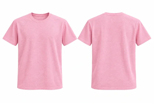 Pastel Pink Round neck - short sleeves