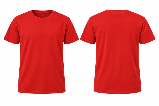 Scarlet Red Round neck - short sleeves