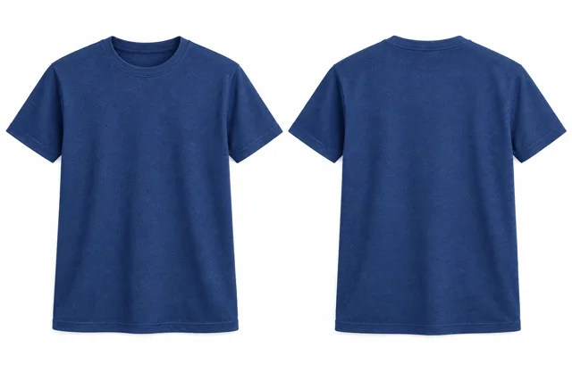 Cobalt Blue Round neck - short sleeves