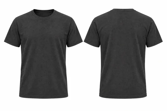 Charcoal B Round neck - short sleeves