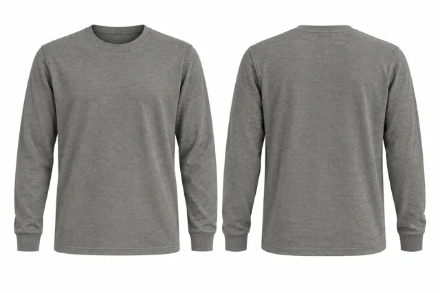 Warm Grey Round neck - long sleeves