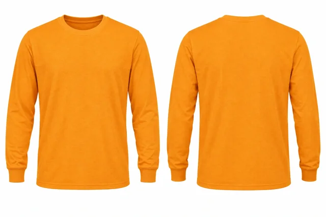 Golden Orange Round neck - long sleeves