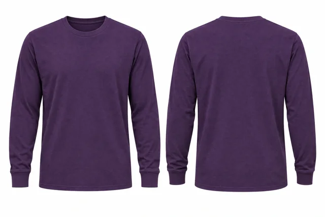 Deep Purple Round neck - long sleeves