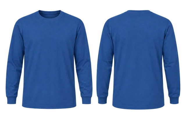 Royal Blue Round neck - long sleeves