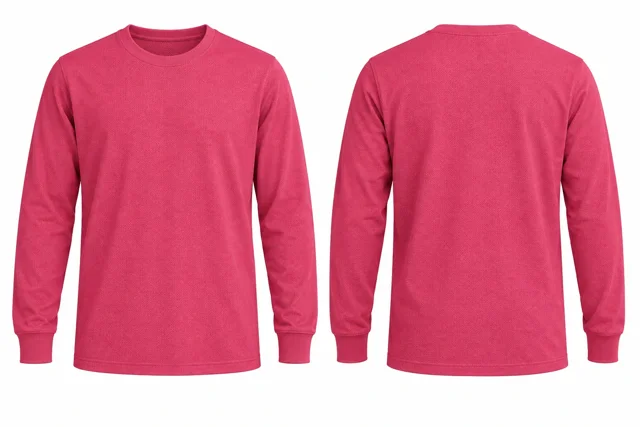 Fuchsia Round neck - long sleeves