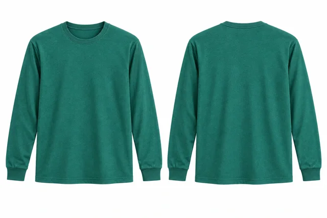 Teal Green Round neck - long sleeves